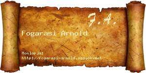 Fogarasi Arnold névjegykártya